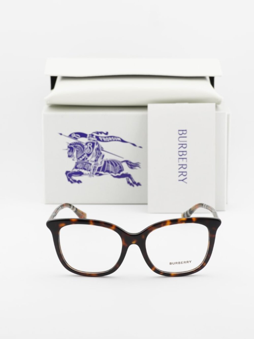 Burberry BE2430 4216 Square Eyeglasses 53mm – Havana / Check Brown - Picture 5 of 8